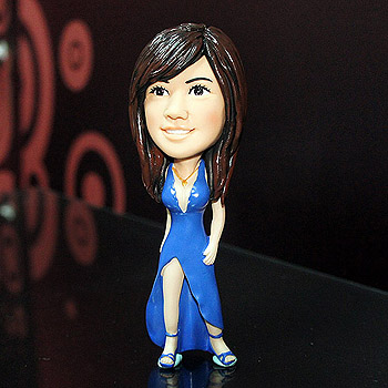 Q-B08-火辣女神公仔娃娃-藍色